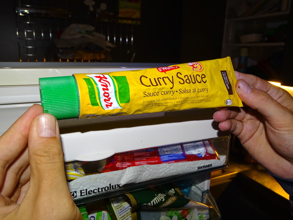 <p>Die Currysauce ist eine «Leiche».</p>